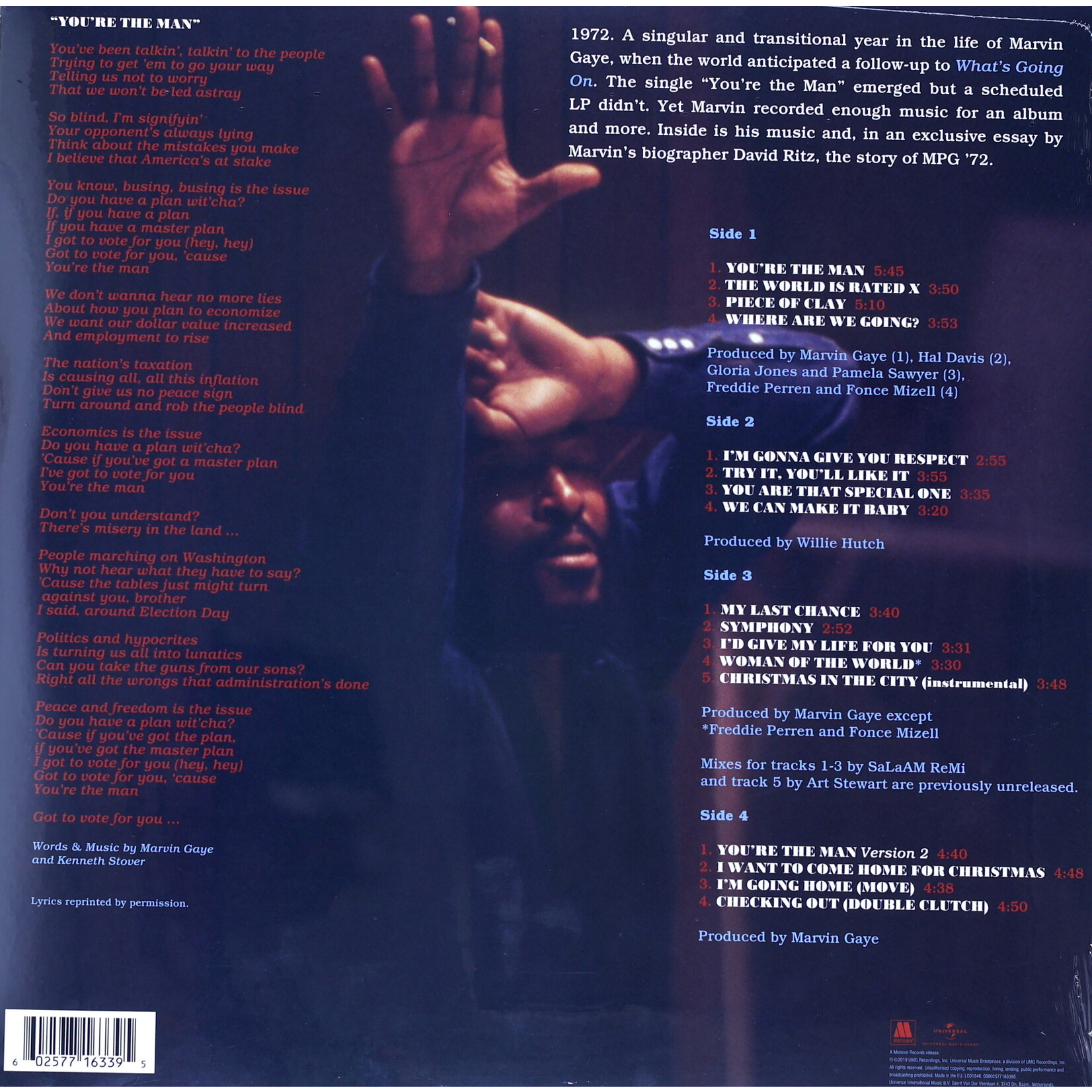 GAYE, MARVIN - YOU'RE THE MAN - LTD GATEFOLD 2LP