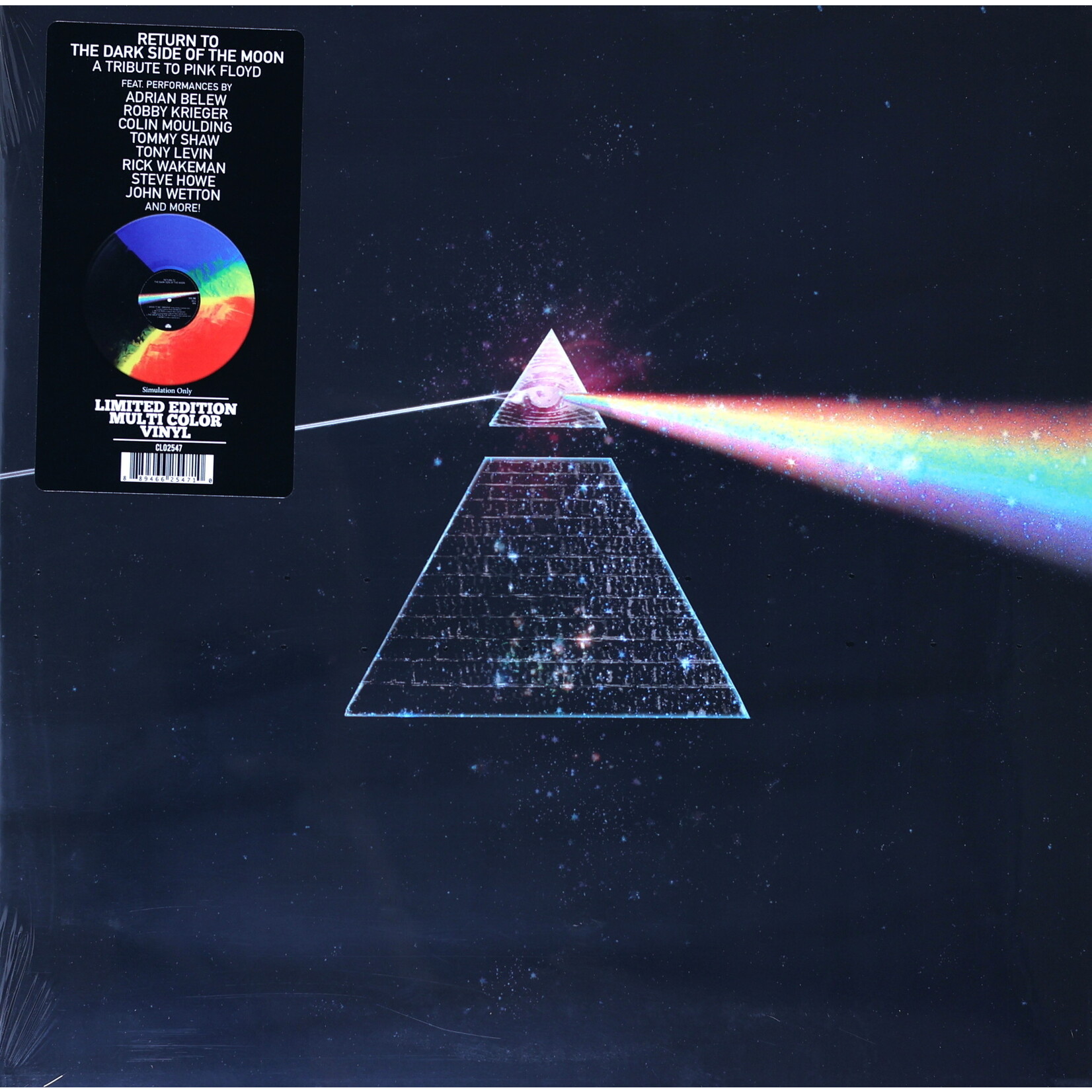 VARIOUS ARTISTS -  RETURN TO THE DARK SIDE OF THE MOON - GATEFOLD USA IMPORT COLORED LP
