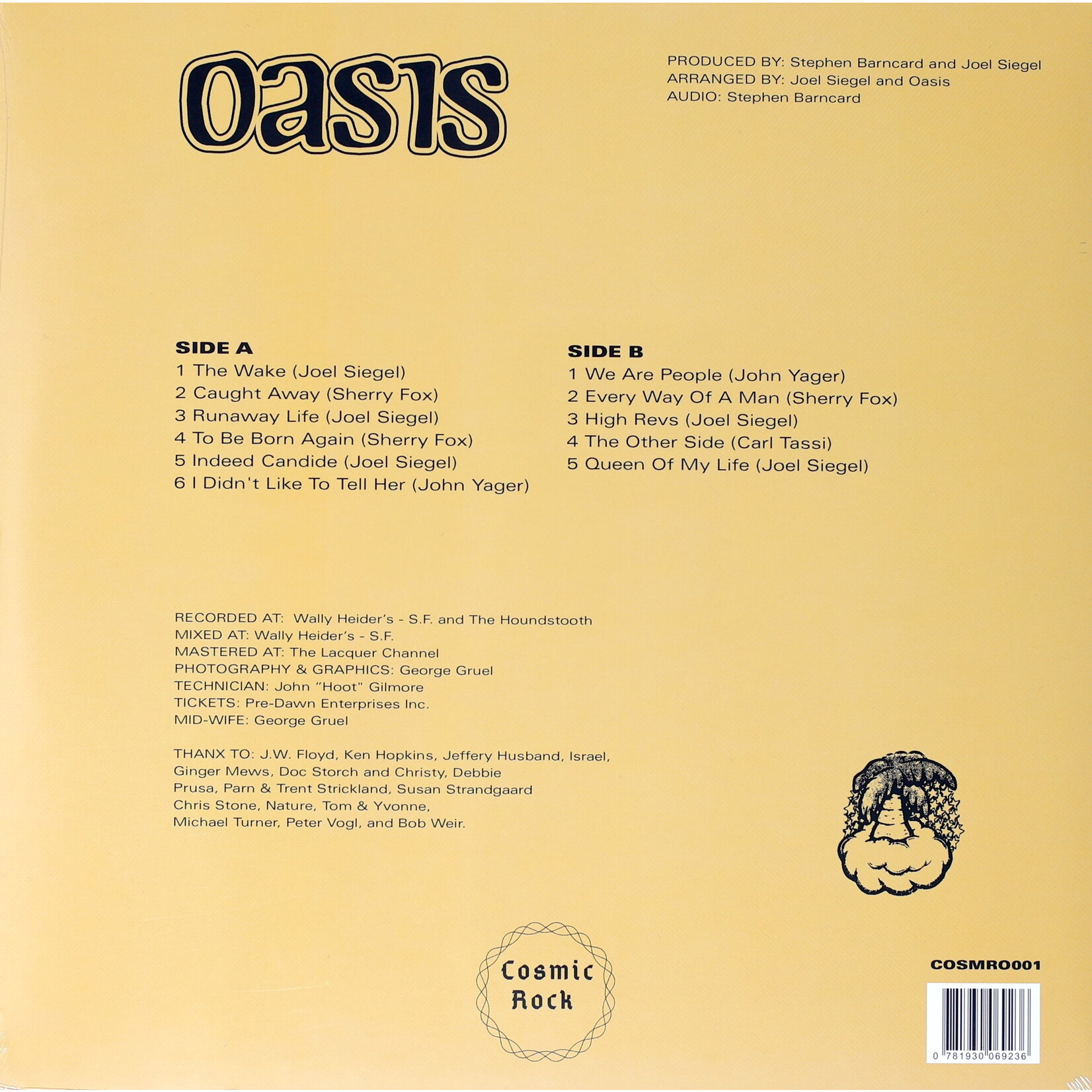 OASIS - OASIS - (70s West Coast Psychedelic Cult Band) LP