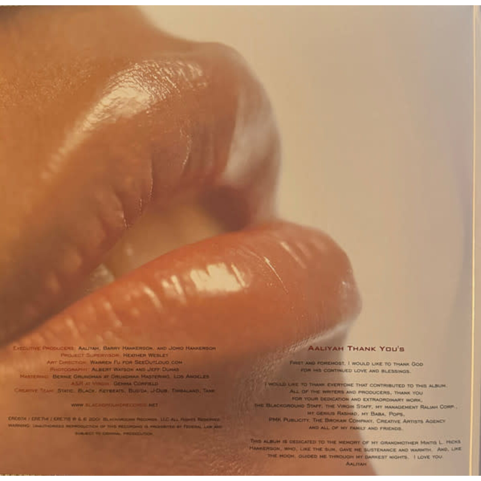AALIYAH - AALIYAH - GATEFOLD 2LP