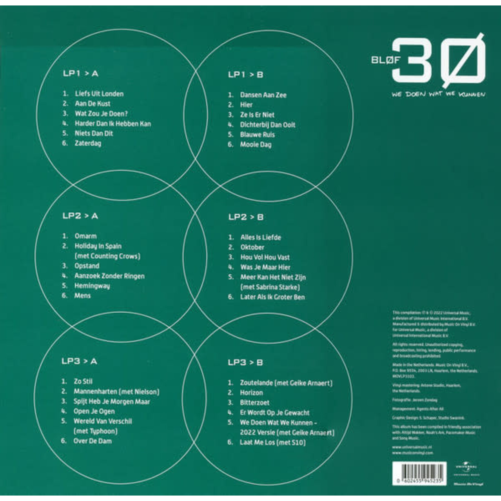 BLOF - 30 WE DOEN WAT WE KUNNEN - GATEFOLD 3LP