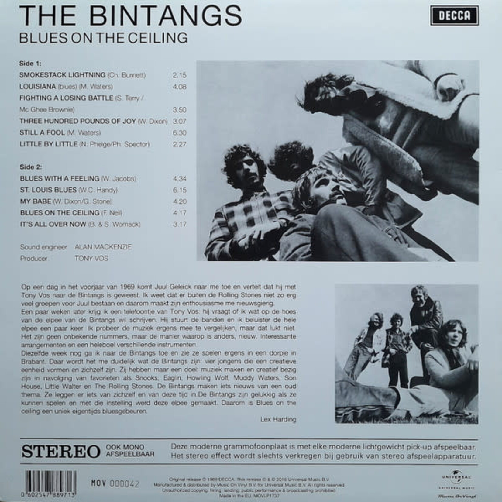 BINTANGS, THE - BLUES ON THE CEILING - LTD NR. 500 PRESS COLORED GOLD LP