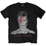 BOWIE ALADDIN SANE UNI BL T SHIRT: L