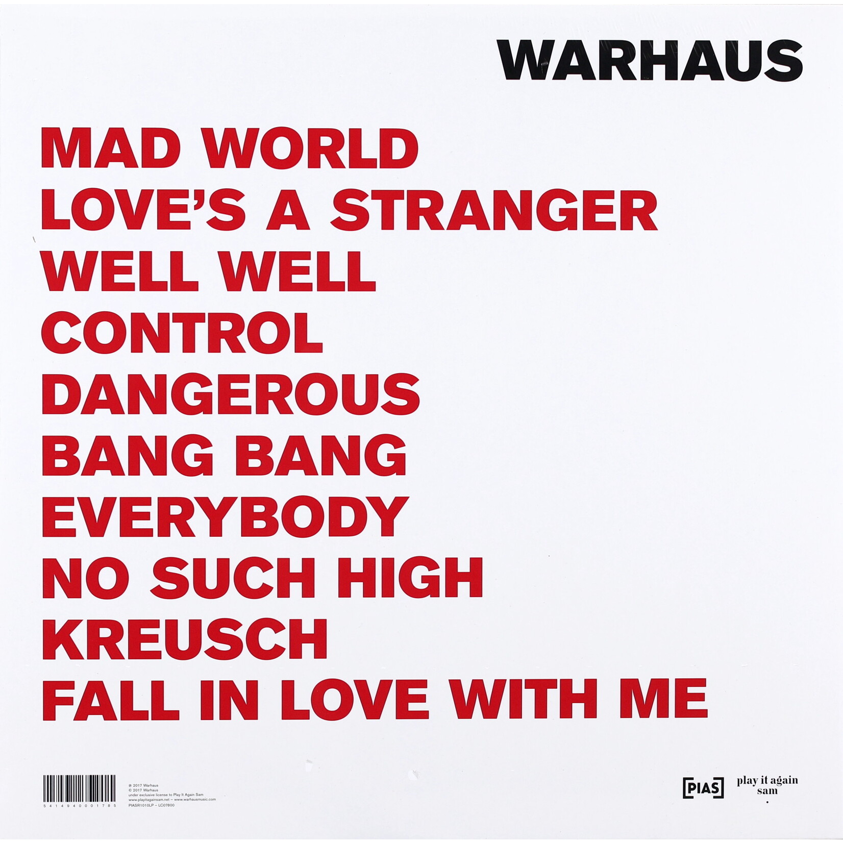WARHAUS - WARHAUS - LP