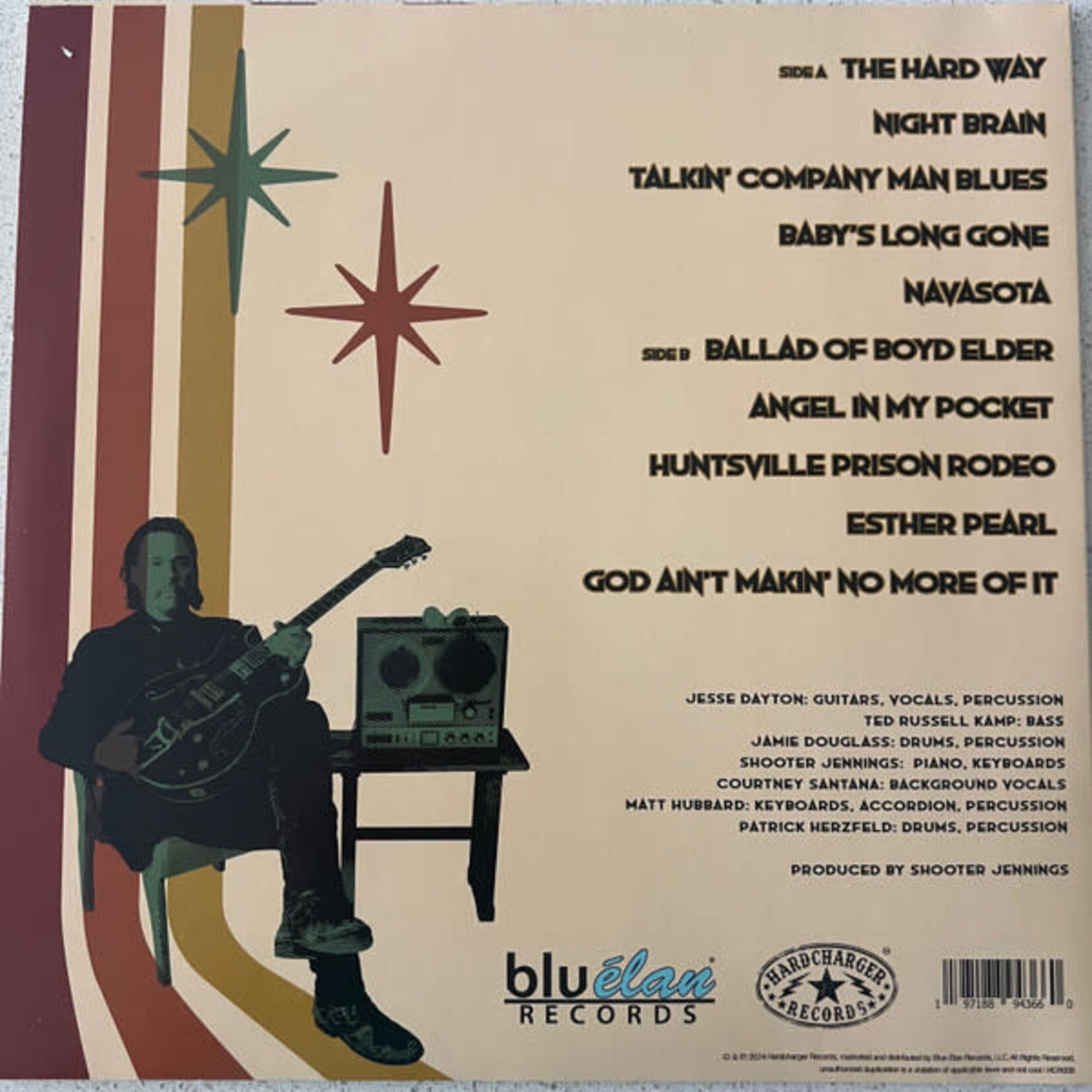 JESSE DAYTON - THE HARD WAY BLUES - LP