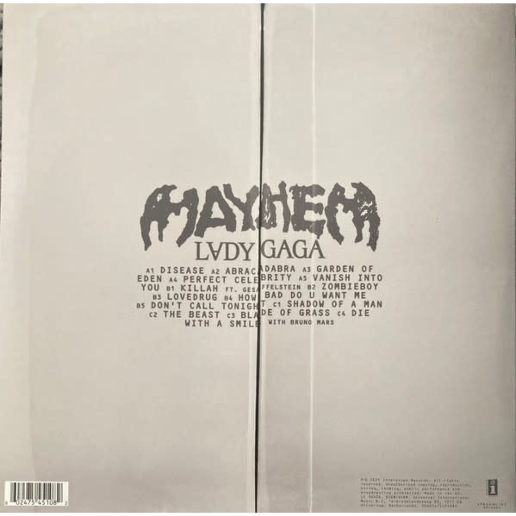 LADY GAGA - MAYHEM - GATEFOLD 2LP