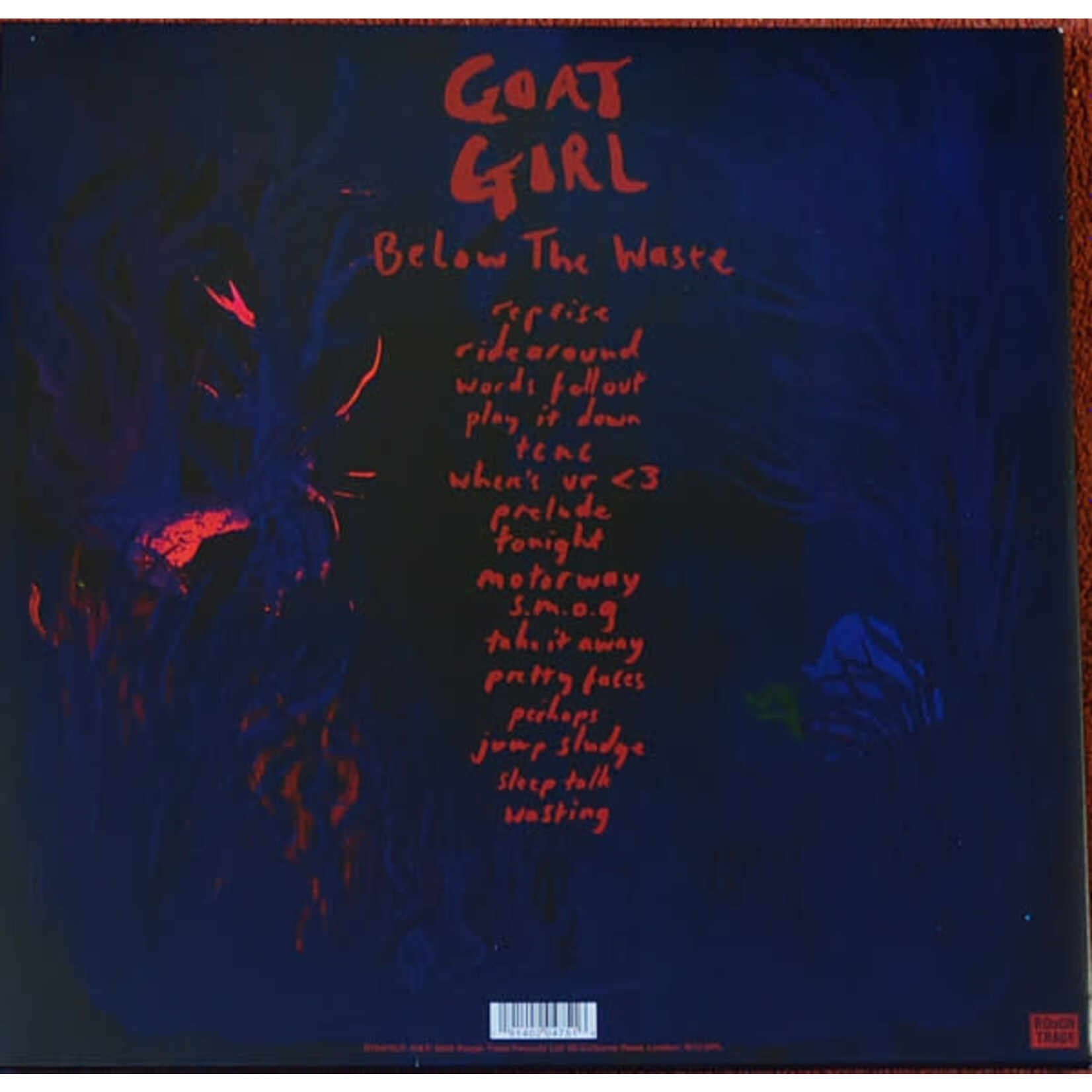 GOAT GIRL - BELOW THE WASTE - GATEFOLD COLORED RED LP