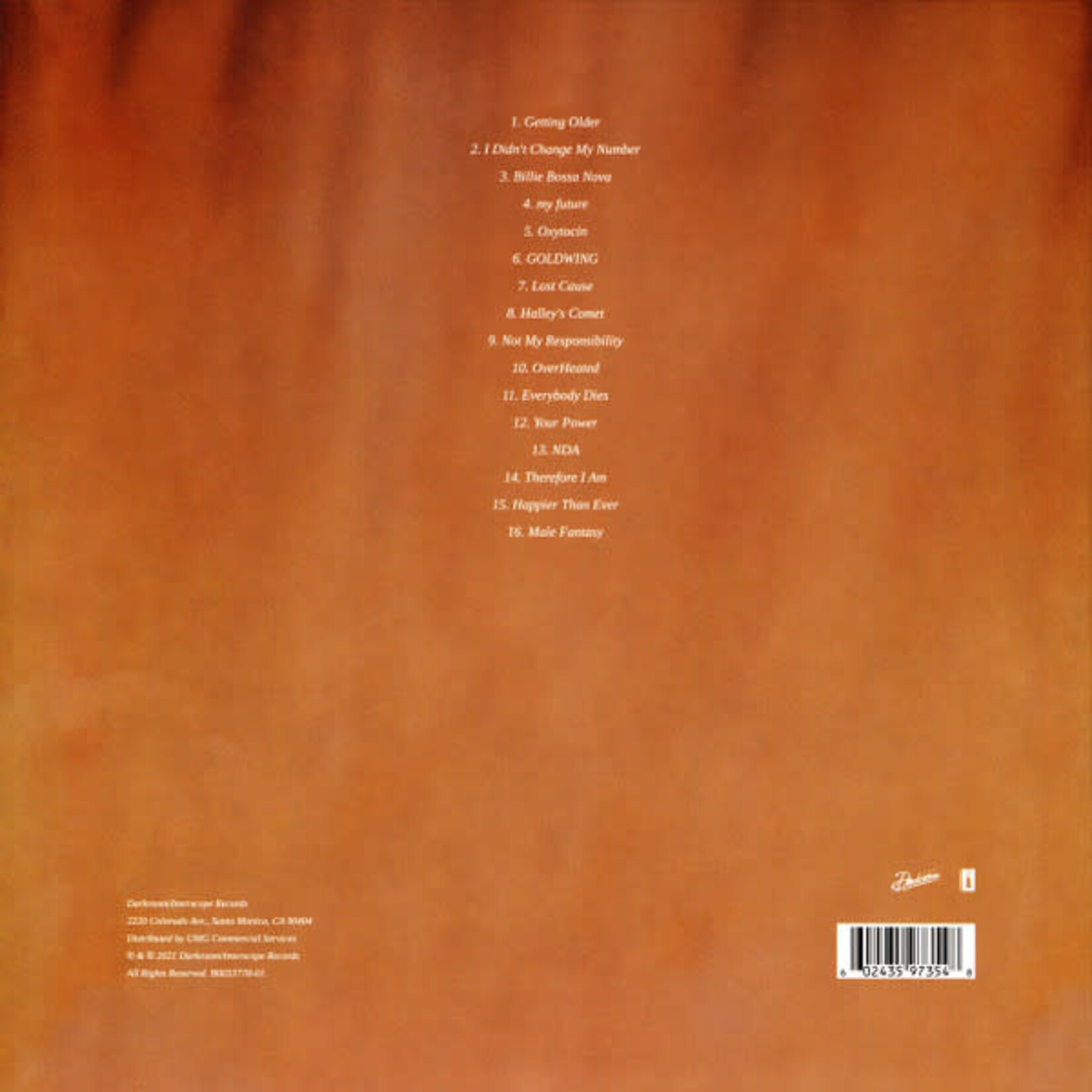 EILISH, BILLIE - HAPPIER THAN EVER - GATEFOLD 2LP