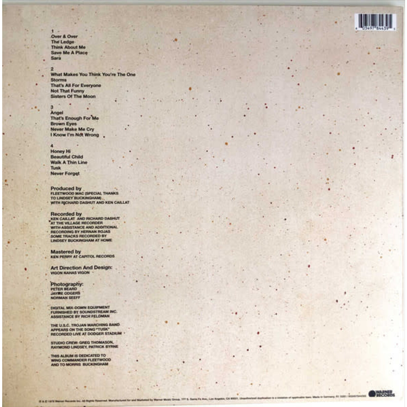 FLEETWOOD MAC - TUSK - REISSUE 2LP
