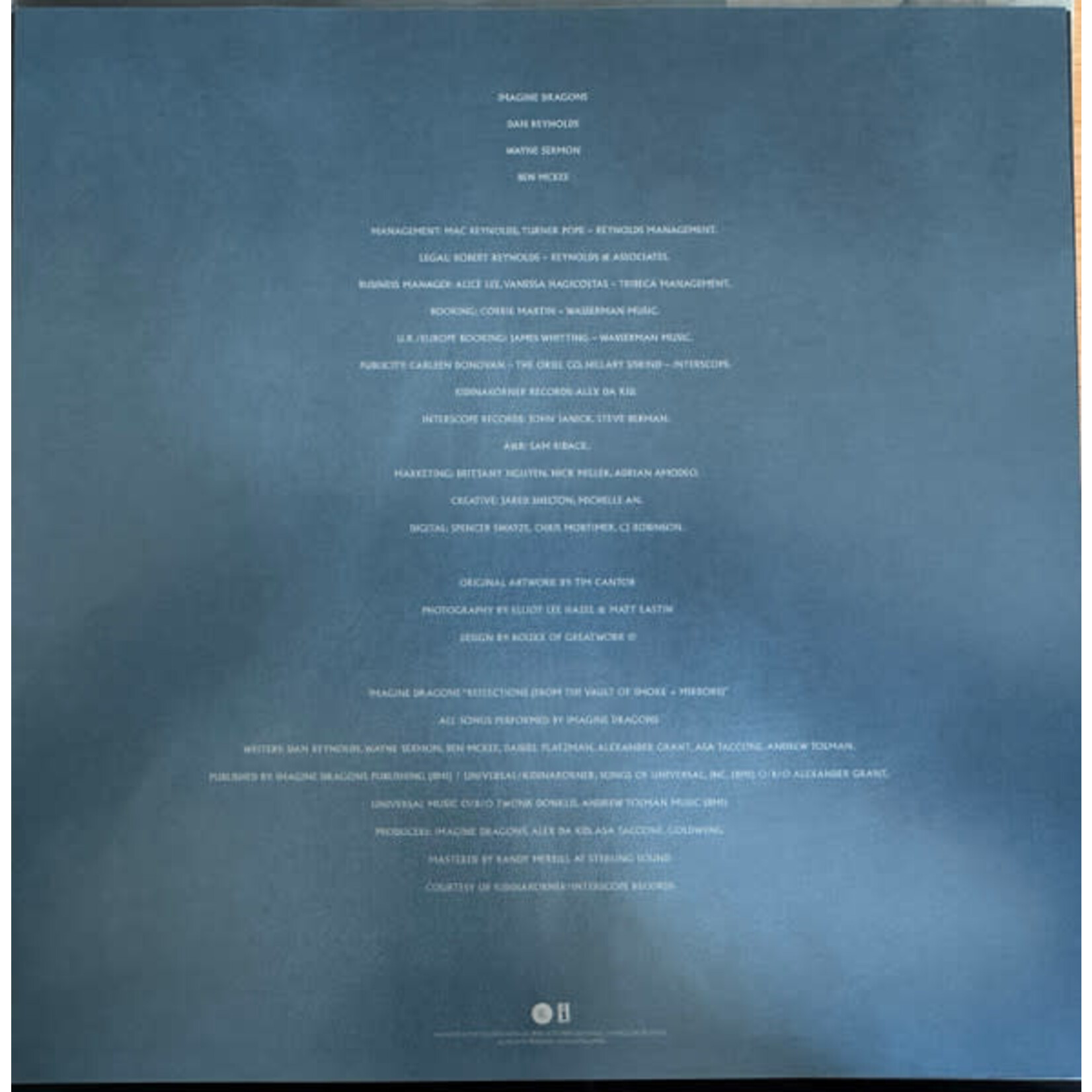 IMAGINE DRAGONS - REFLECTIONS - COLORED BLUE SWIRL LP