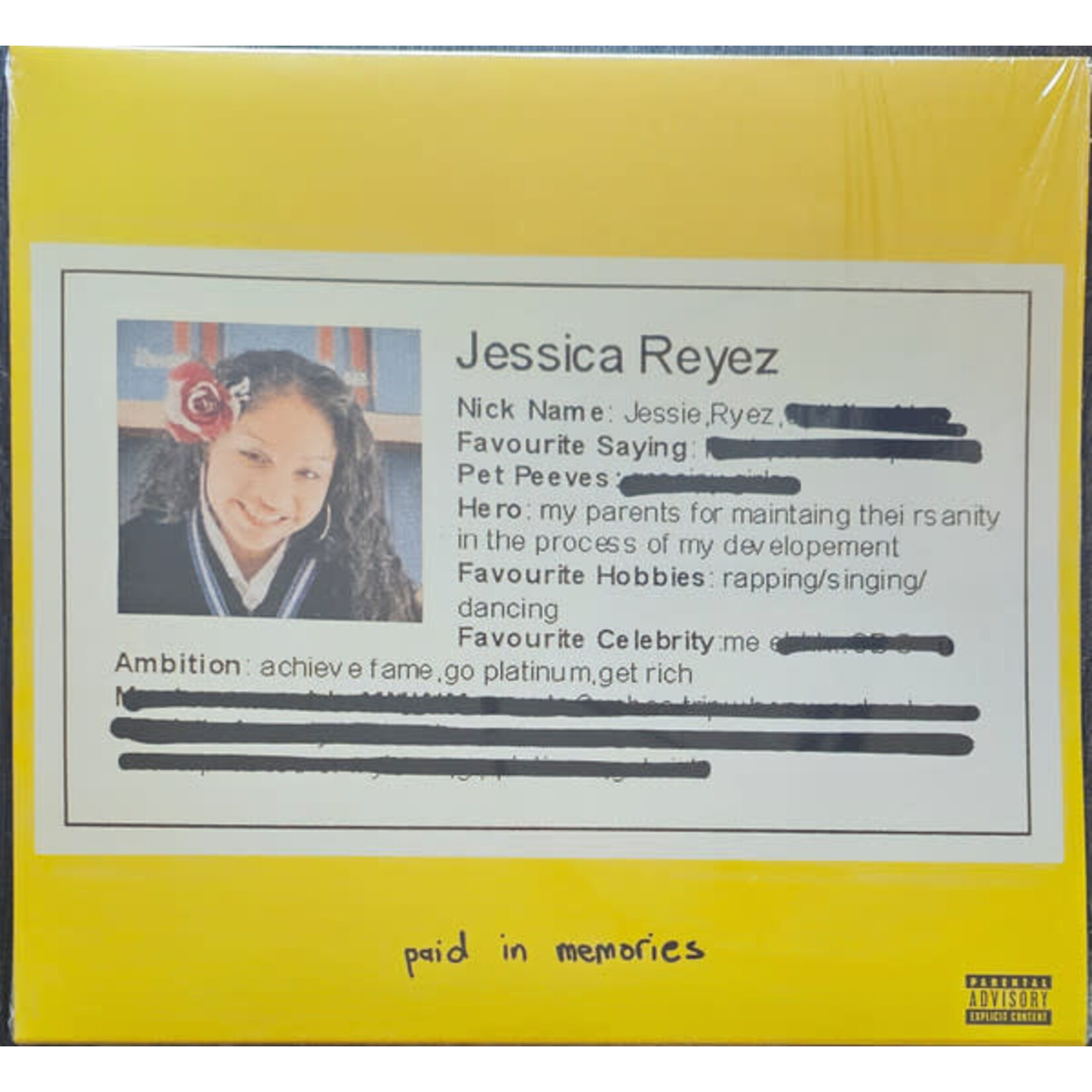JESSIE REYEZ - PAID IN MEMORIES - LP
