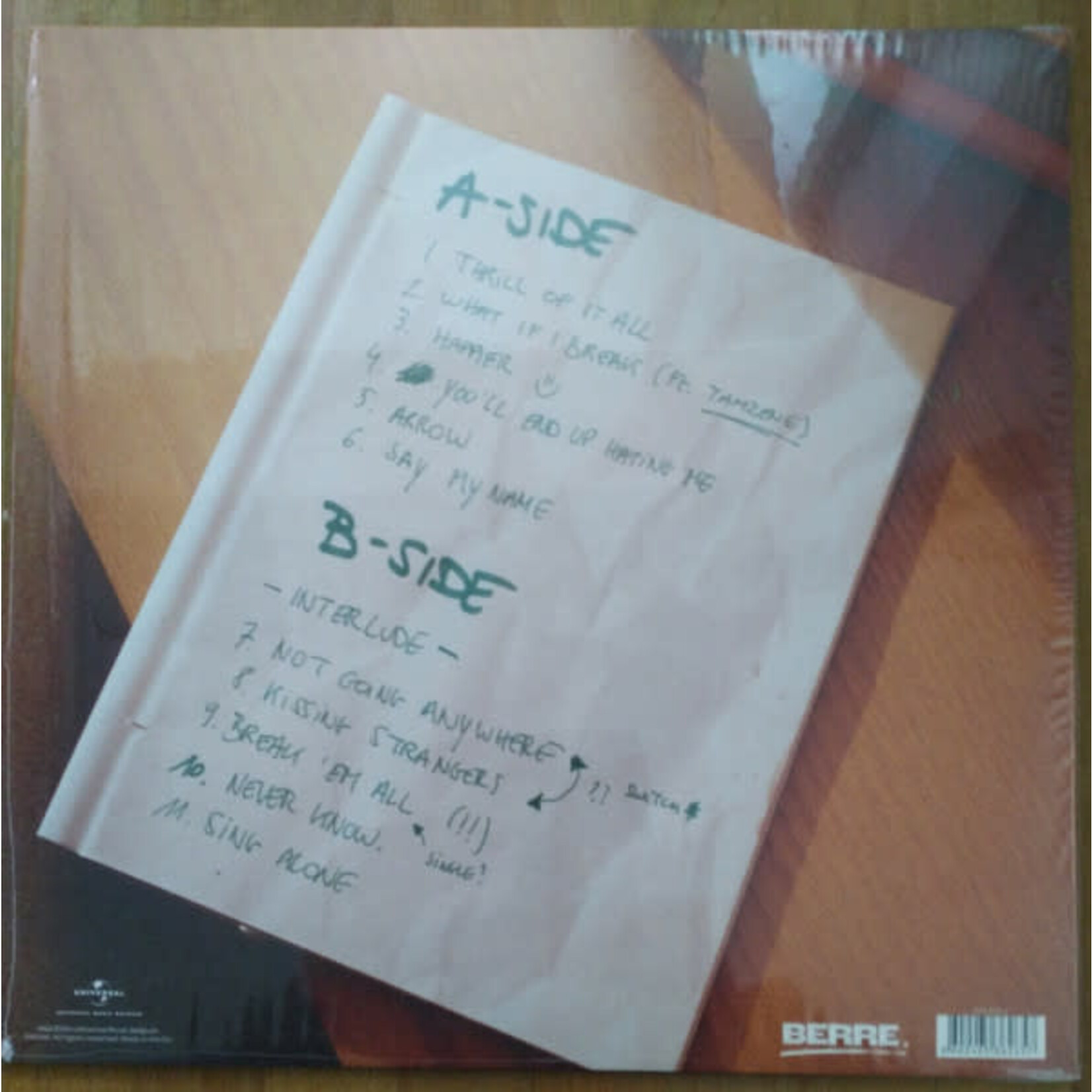 BERRE - I'LL CALL YOU WHEN I'M HOME - LP