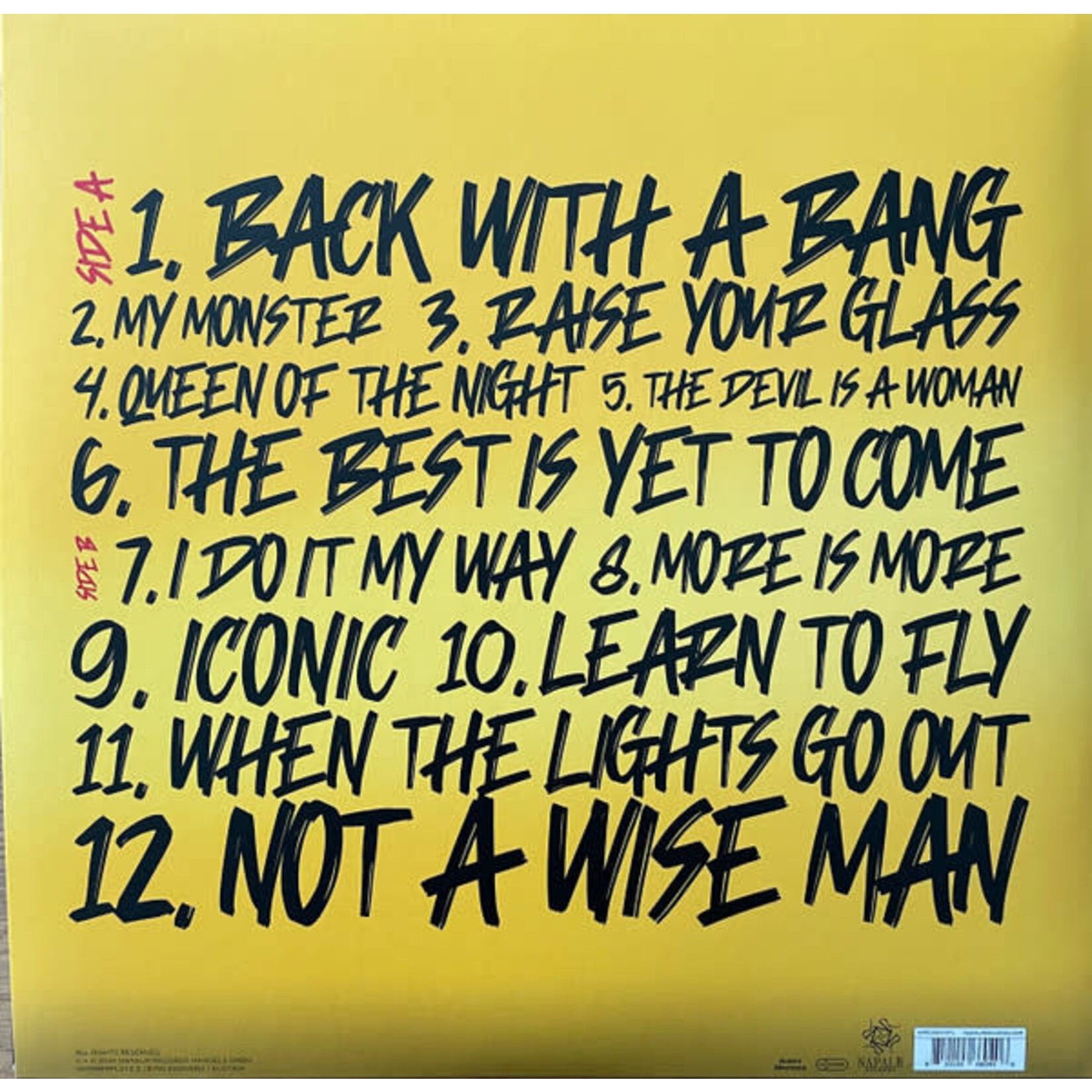 KISSIN DYNAMITE - BACK WITH A BANG - GATEFOLD LP