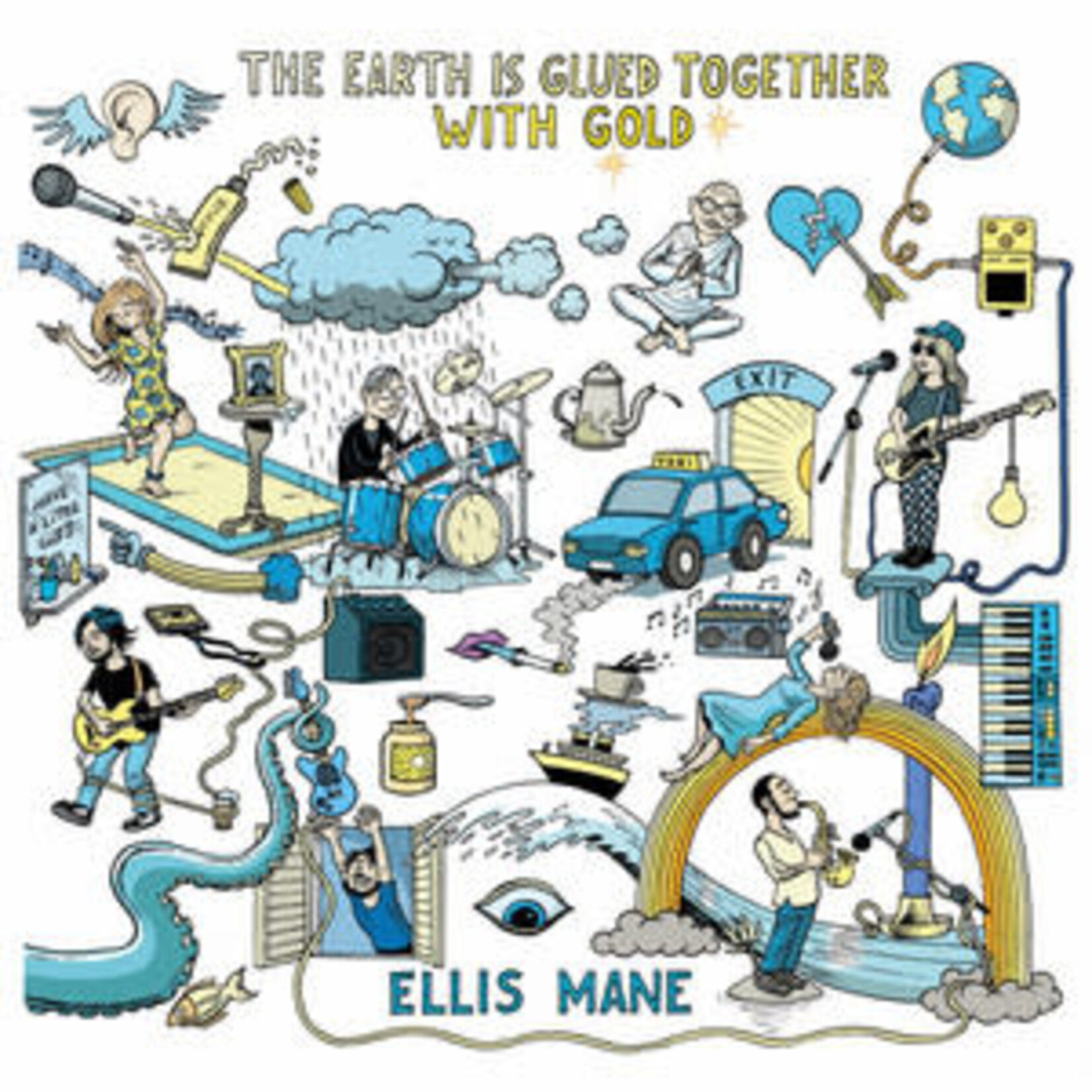 ELLIS MANE - THE EARTH IS GLUED TOGETHER WITH GOLD - LP