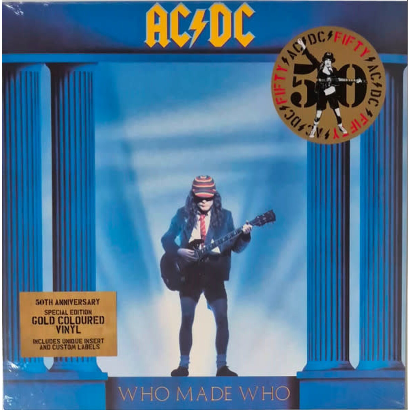 AC/DC - WHO MADE WHO - 50TH ANNIVERSARY COLORED GOLD LP