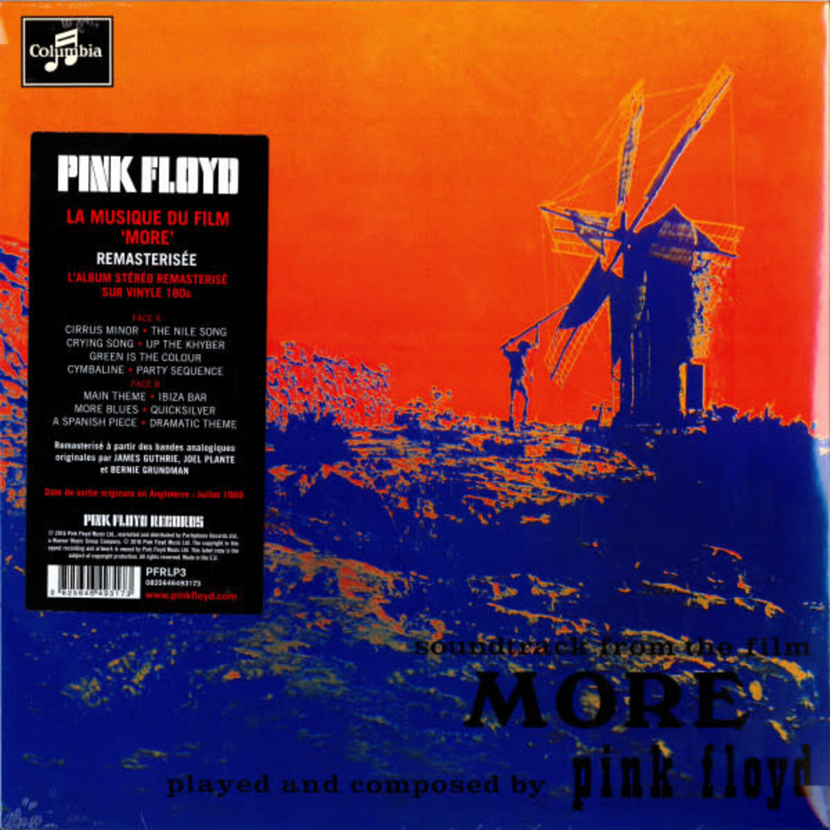 PINK FLOYD - MUSIC FROM THE FILM 'MORE' - REMASTERED REISSUE LP