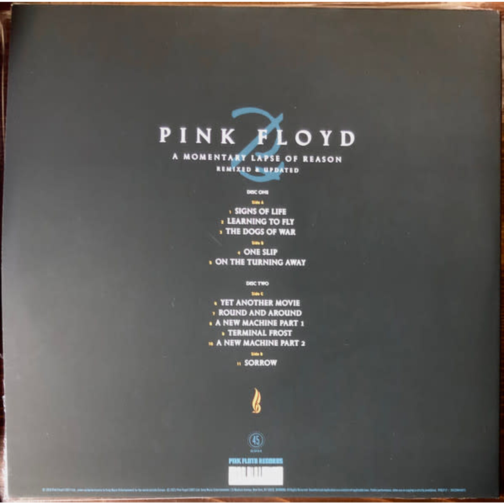 PINK FLOYD - A MOMENTARY LAPSE OF REASON - HALF SPEED REMASTERED 2LP +24 PAGE BOOKLET