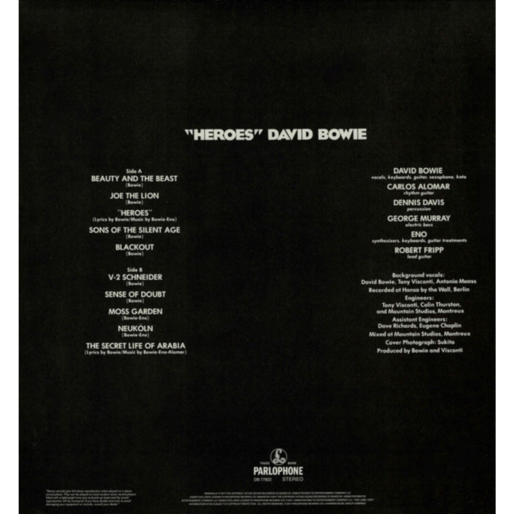 BOWIE, DAVID - HEROES - LP