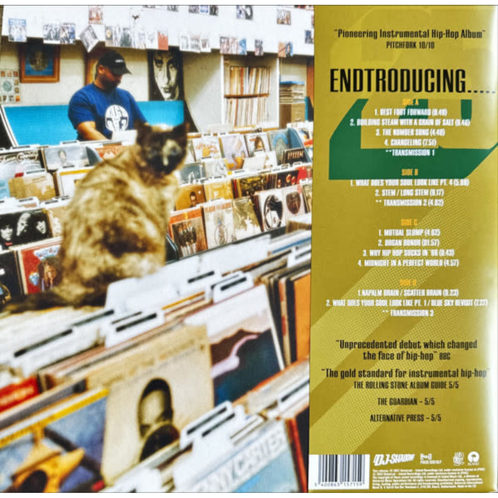 DJ SHADOW - ENDTRODUCING - 25TH ANNIVERSARY GATEFOLD 2LP