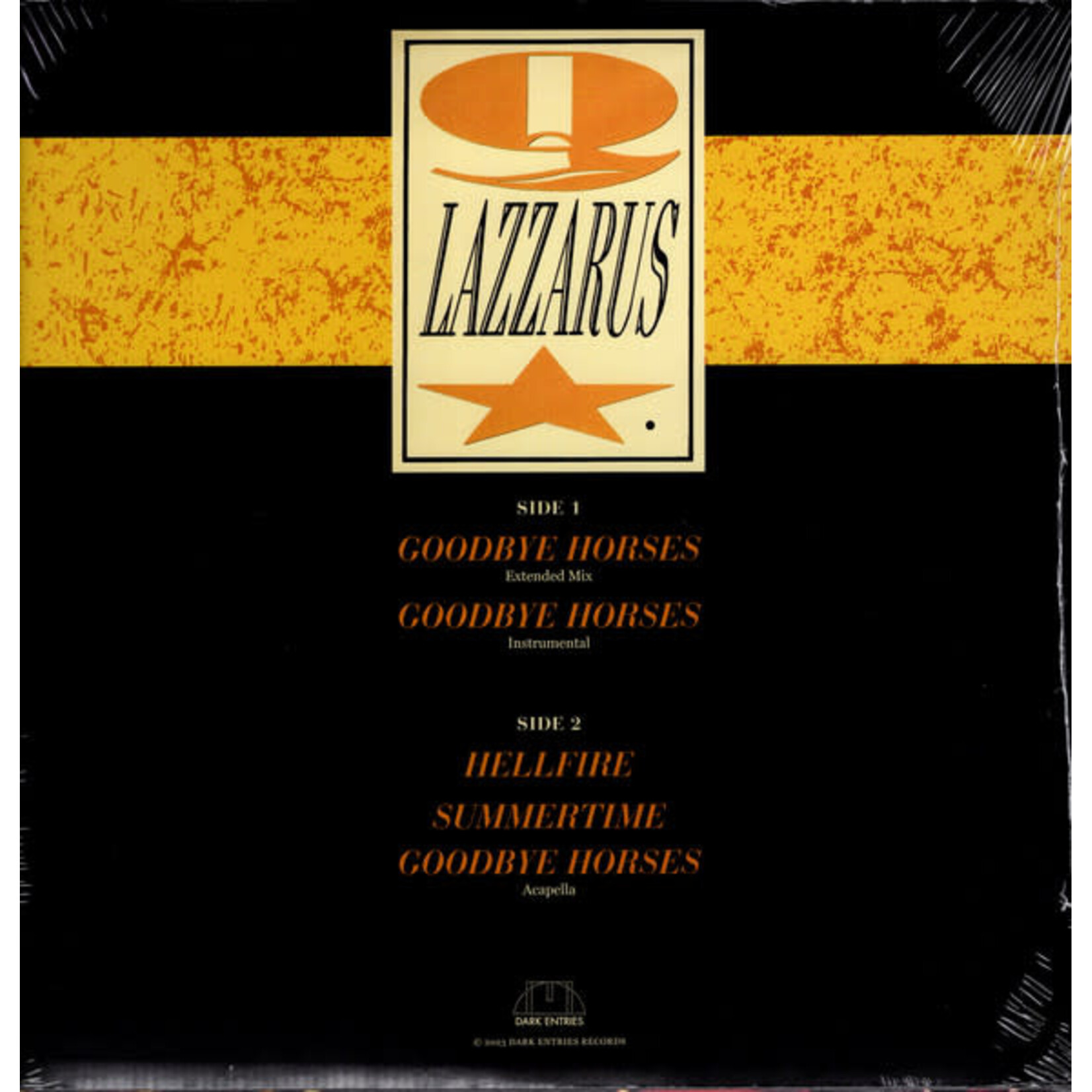 Q LAZZARUS - GOODBYE HORSES - EP