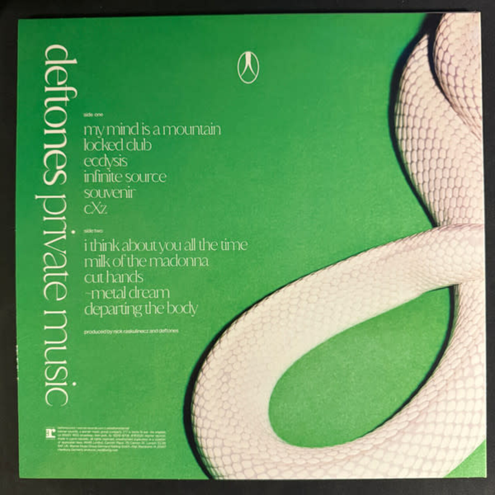 DEFTONES - PRIVATE MUSIC - COLORED CLEAR LP