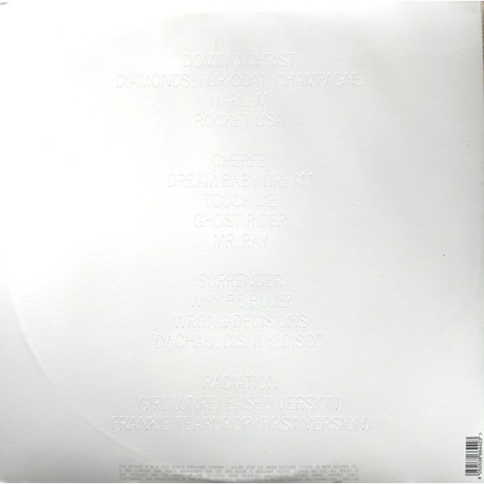 SUICIDE - SURRENDER - COLORED BLOOD RED GATEFOLD 2LP