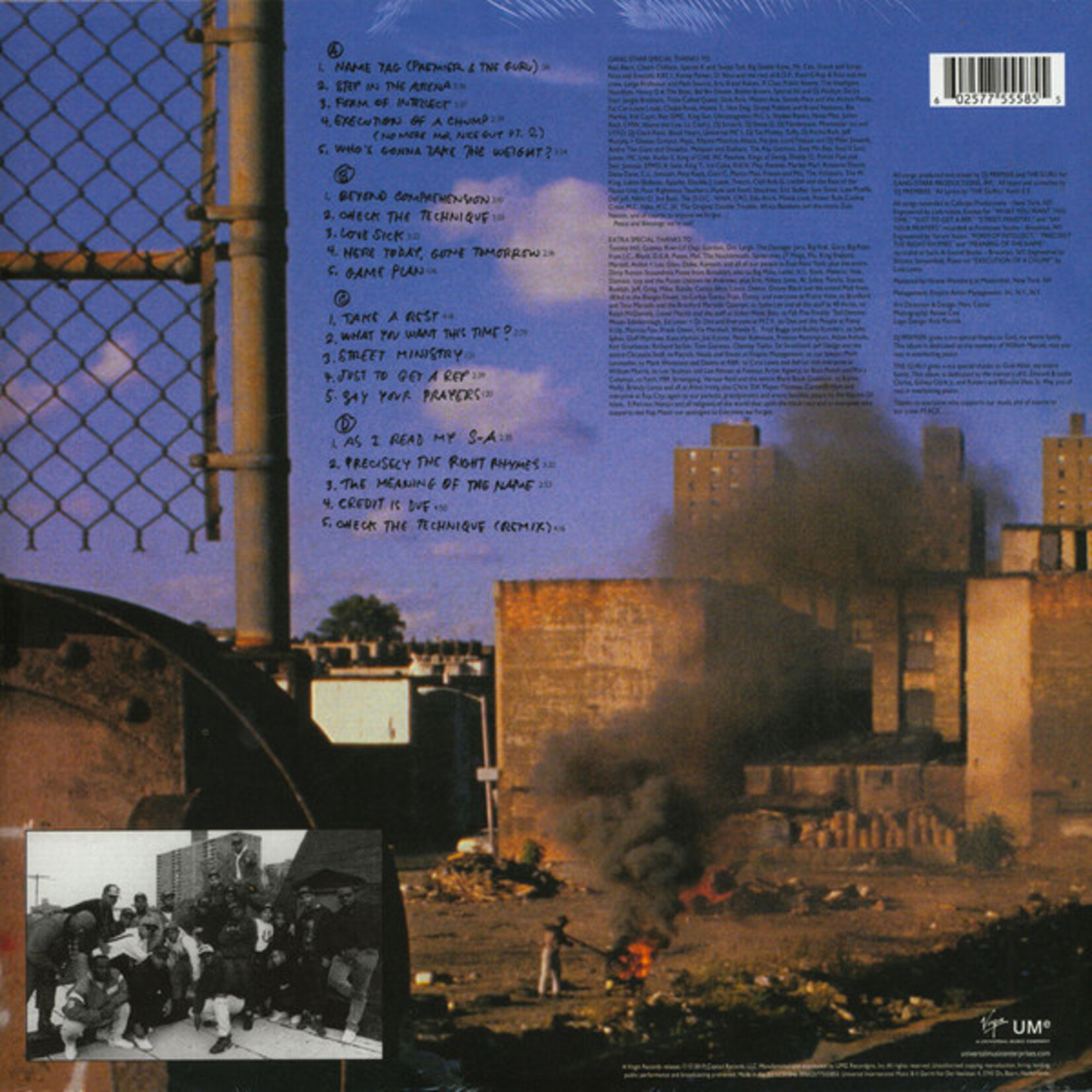 GANG STARR - STEP IN THE ARENA - GATEFOLD 2LP