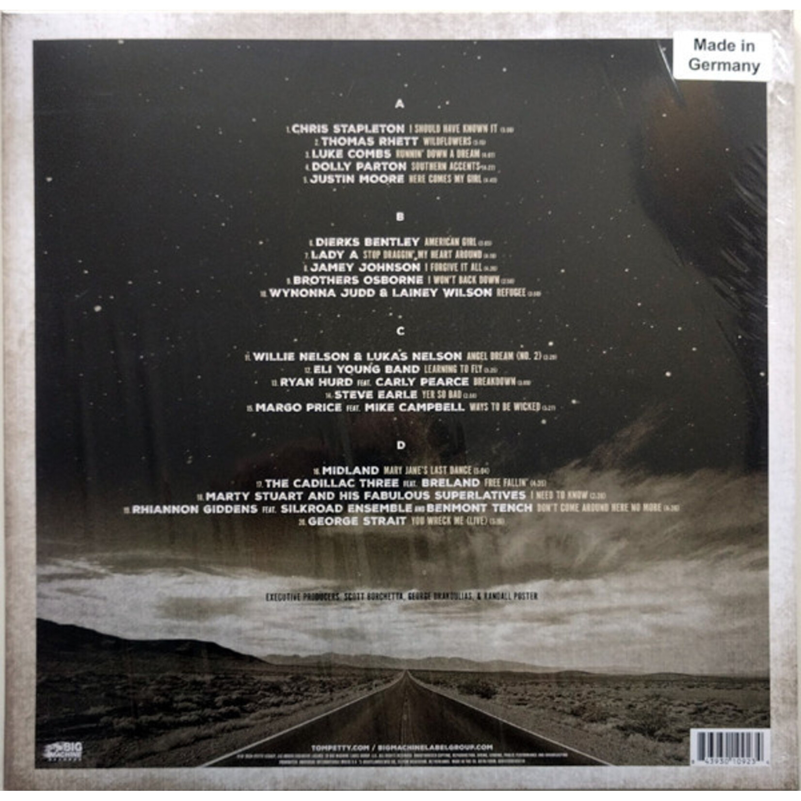 VARIOUS ARTISTS - PETTY COUNTRY: A COUNTRY MUSIC CELEBRATION OF TOM PETTY - GATEFOLD COLORED TANGERINE 2LP