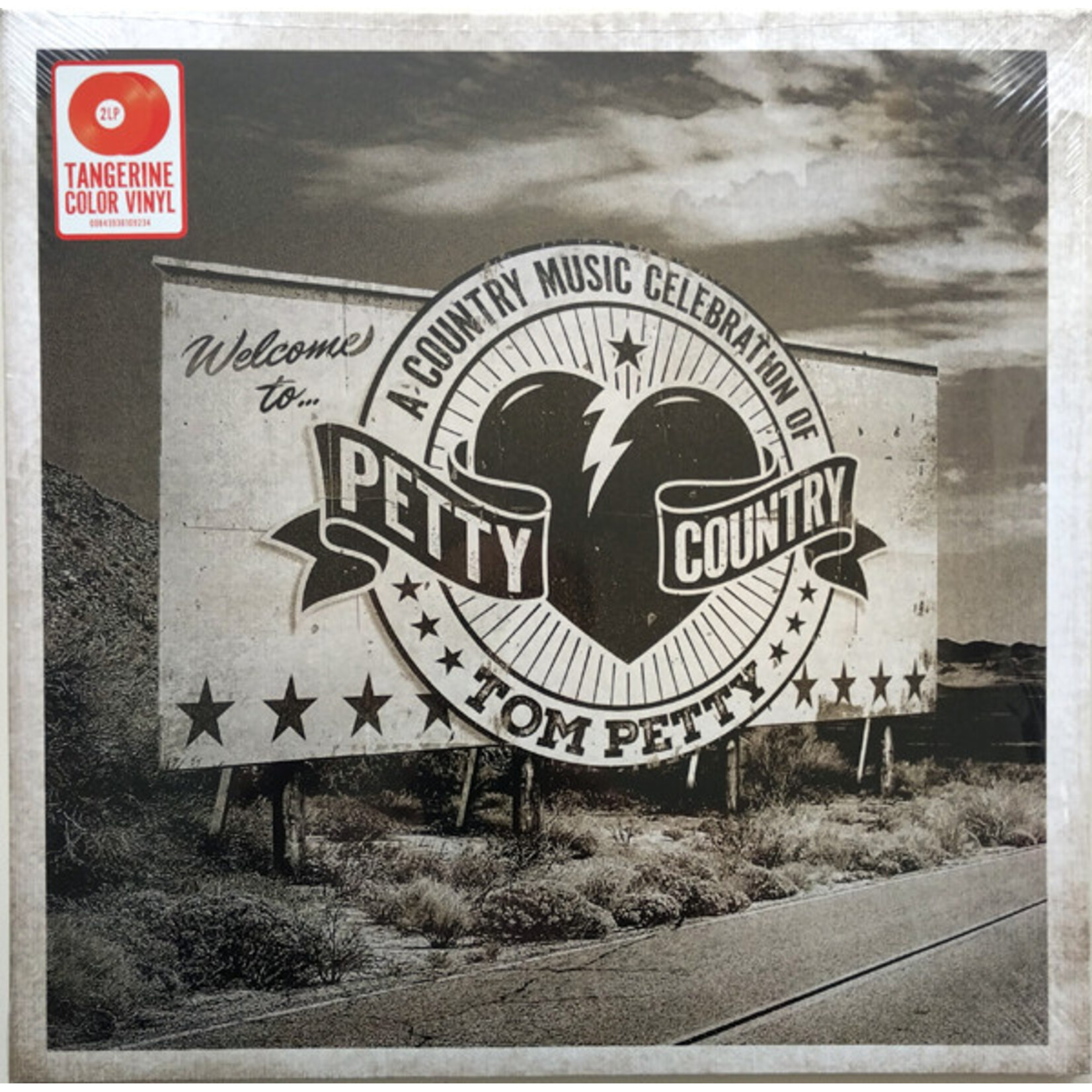 VARIOUS ARTISTS - PETTY COUNTRY: A COUNTRY MUSIC CELEBRATION OF TOM PETTY - GATEFOLD COLORED TANGERINE 2LP