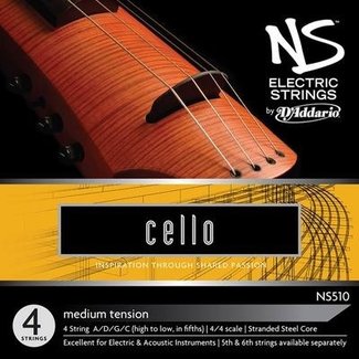 D'Addario NS elektrische cellosnaren