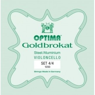 Optima Goldbrokat cellosaiten