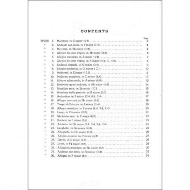 30 Etudes for Double Bass