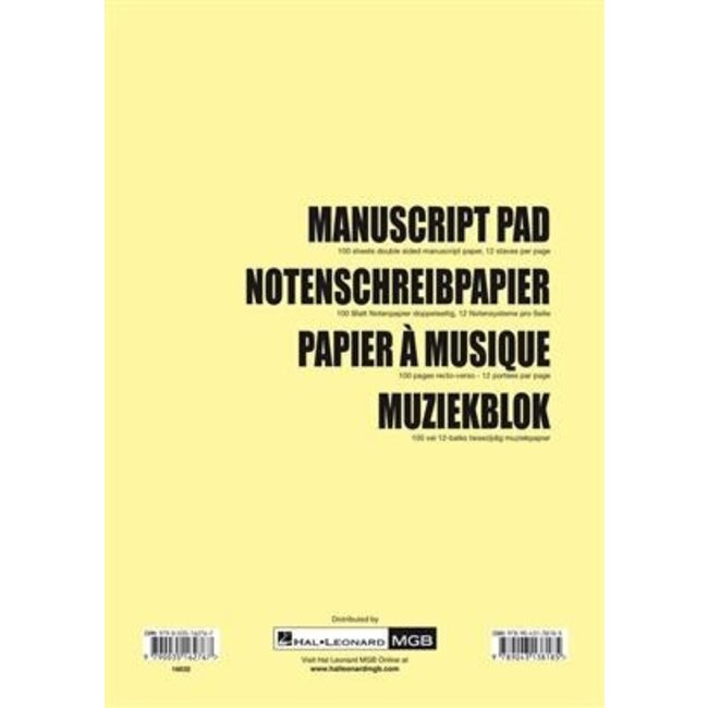 HLE Muziekpapier met notenbalken