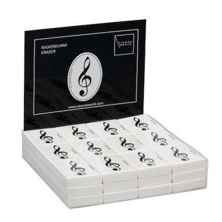 Vienna World Radiergummi mit Geigenschlüssel-Motiv