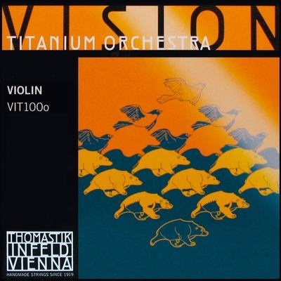 Thomastik - Set Corde Per Violino Vision Titanium Orchestra | 4/4 | Tonality Calda E Potente