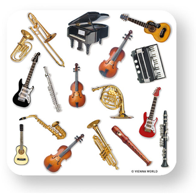 Vienna World Onderzetters muziekinstrumeneen