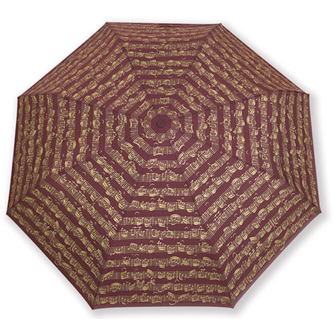 Paraplu met notenschrift decoratie