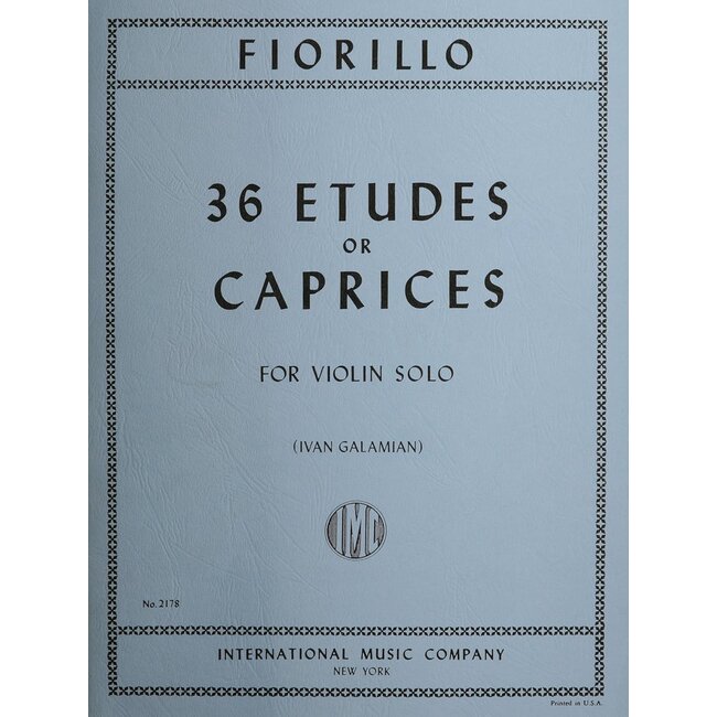36 Etudes of caprices for violine solo