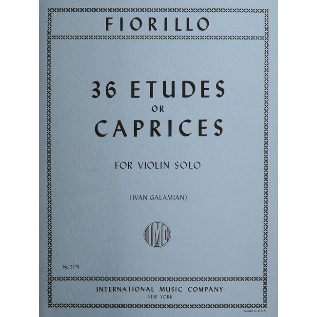 Fiorillo 36 Etudes of caprices for violine solo