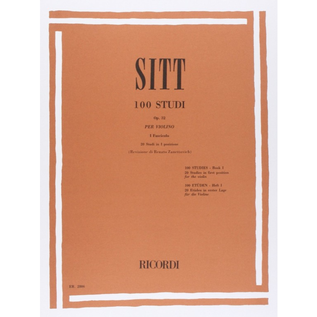Hans Sitt 100 studi Op. 32