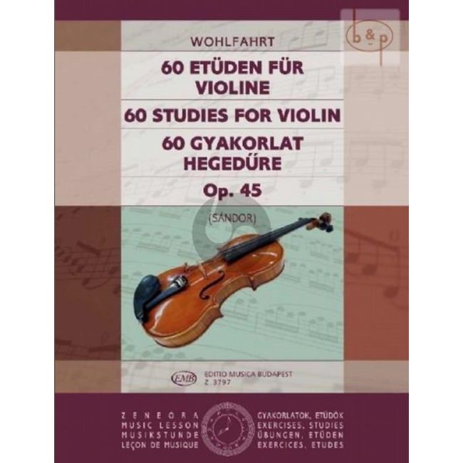 Wohlfahrt 60 Etuden fur violine Op.45