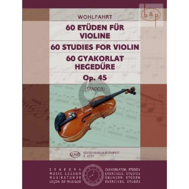 Wohlfahrt 60 studies for violin Op.45