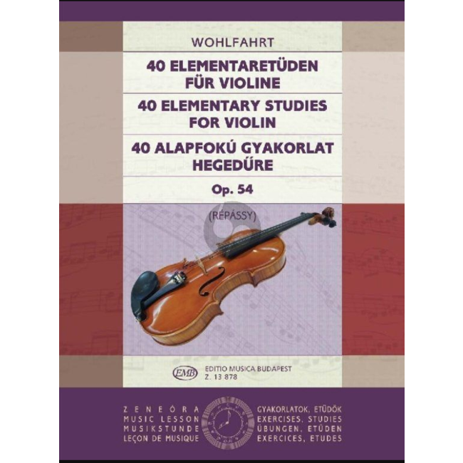 Wohlfahrt 40 Etudes fur violine Op.54