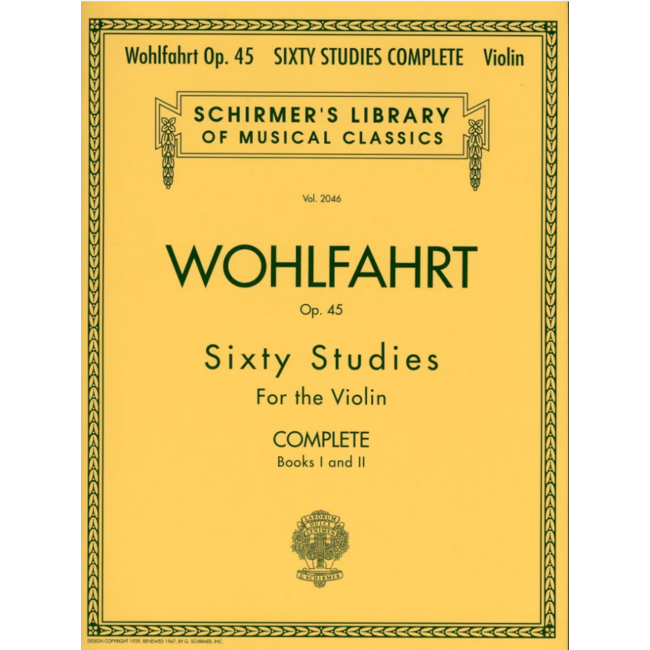 Wohlfahrt Sixty studies for the violin Op.45