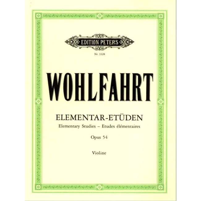 Wohlfahrt Elementary studies Op.54