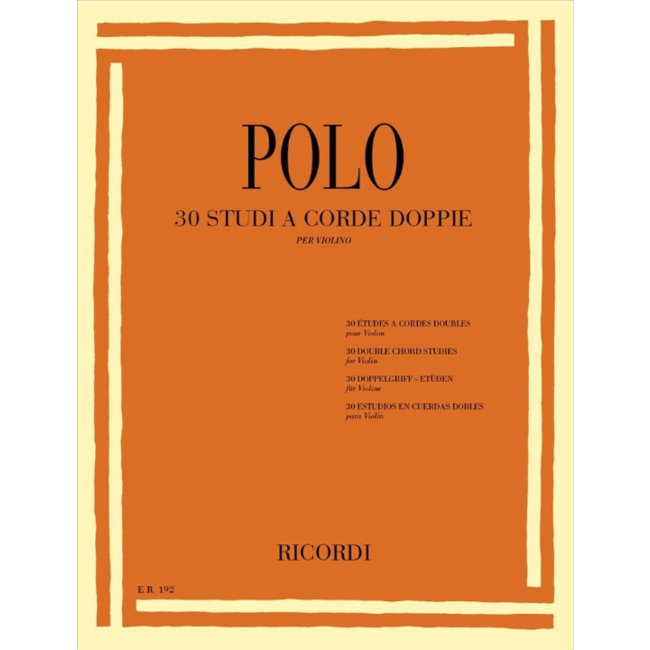 Polo 30 Double chord studies for violin