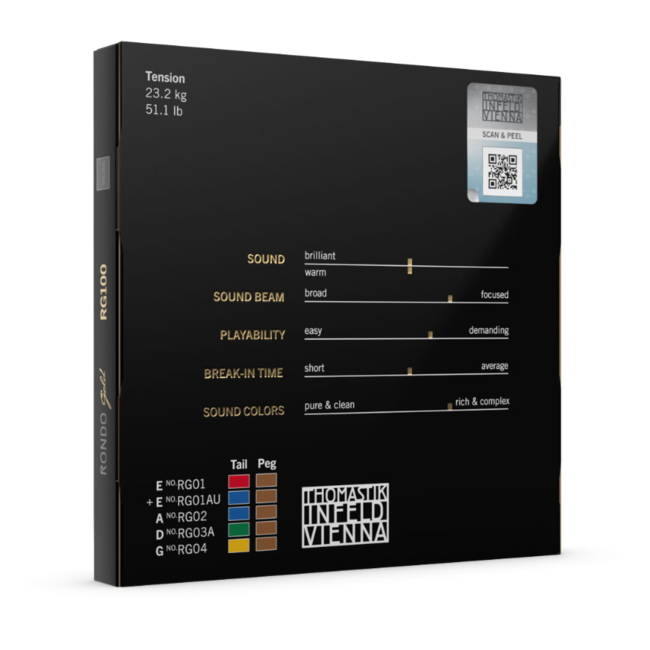 Rondo Gold violin strings