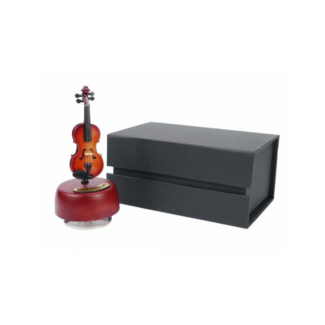 Rotating violin Music box