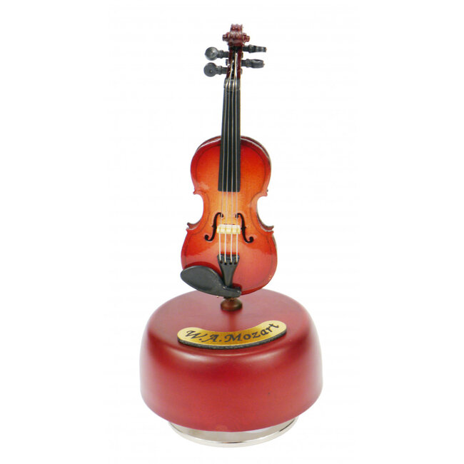 Rotating violin Music box