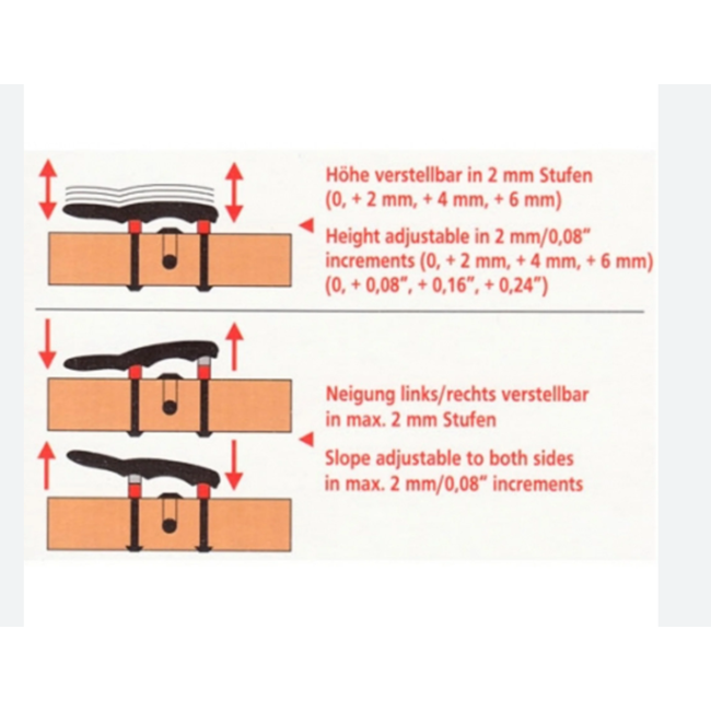 Chinrest (alto) violin plastic - Zürich